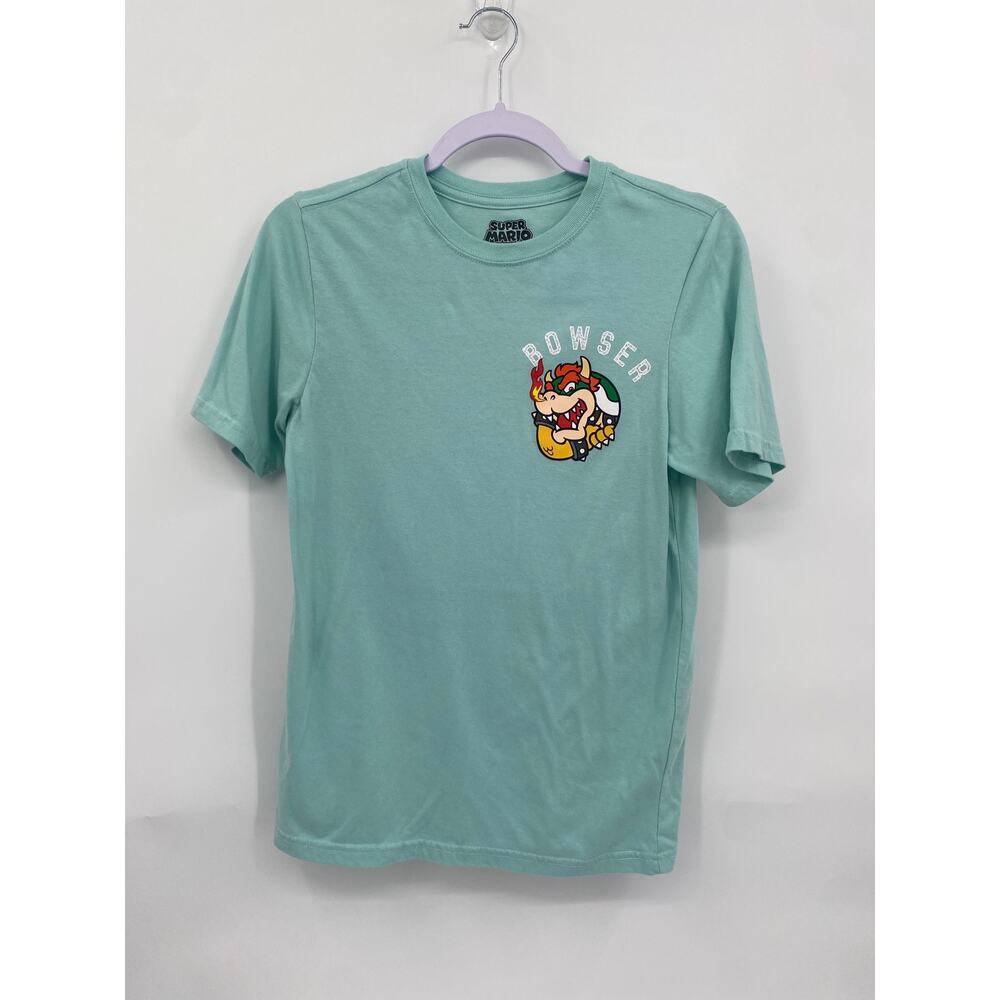 Super Mario Blue Bowser King of the Koopas T-Shirt Youth XL18